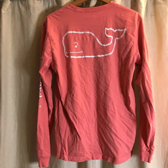 Pink Vineyard Vines long sleeve tee - Picture 3 of 4
